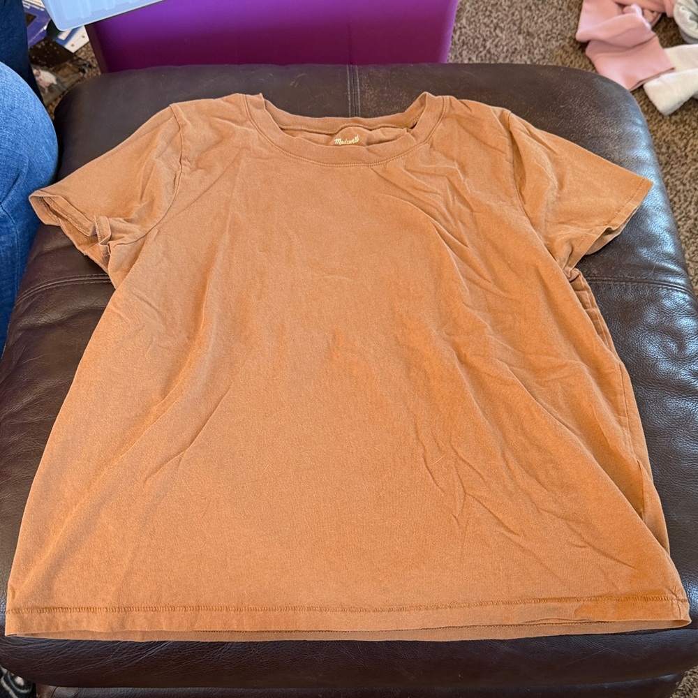 Madewell Classic Burnt Orange Tee